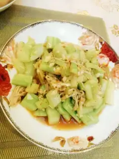 Make cucumber with a golden pin mushroom step 5