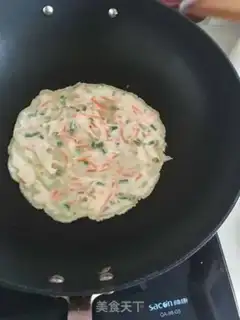 Make Egg carrot onion waffles step 4