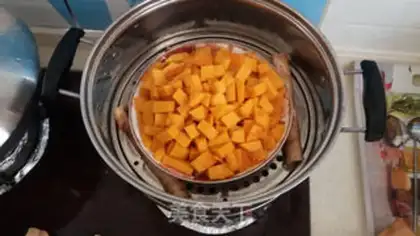 Make Pumpkin porridge step 2
