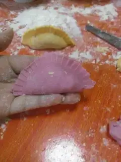 Make Colour dumplings step 1