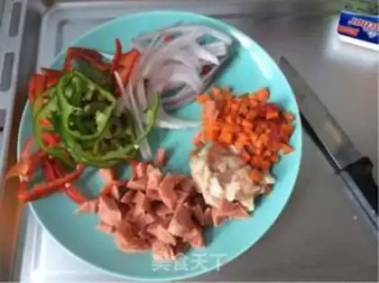 Make Hot dog chicken wings pizza step 1