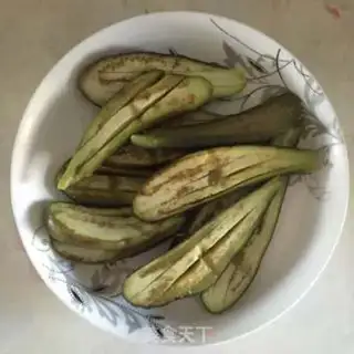 Make Garlic oil and eggplant step 2