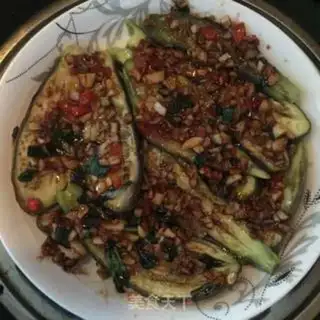 Make Garlic oil and eggplant step 3