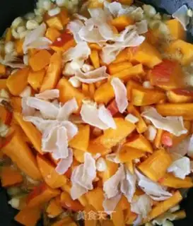 Make Pumpkin with soy rice step 0