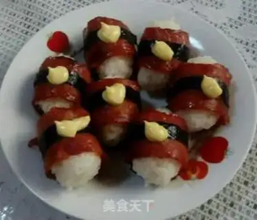 Make Sushi with the bacon step 3