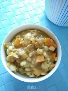 Make Pumpkin with soy rice step 3