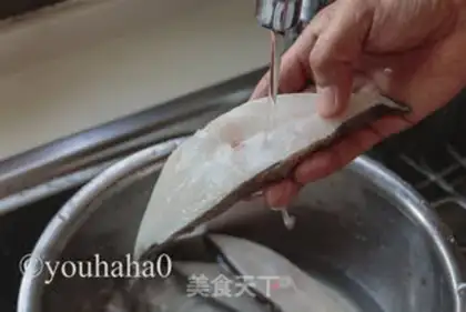 Make Vapouring halibut step 1