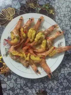 Make Shrimp with double pepper cheese step 3