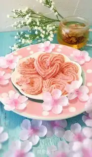 Make Pink-love cookies step 15