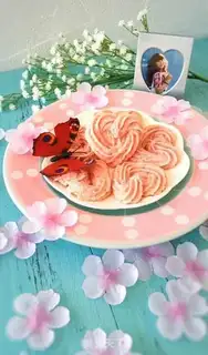 Make Pink-love cookies step 17