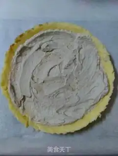 Make Chocolate cream apple cake step 11