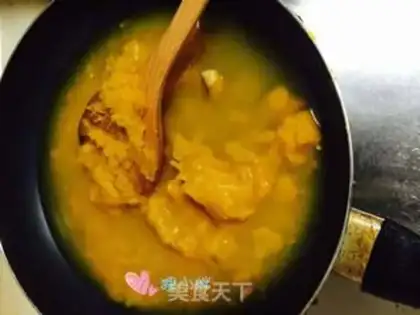 Make Korean pumpkin porridge step 3