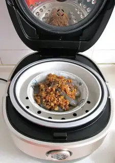 Make Garlic fans steam shrimp step 8