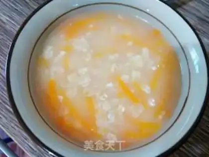 Make Rice oatmeal carrot congee step 5