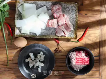 Make Porkball soup step 0