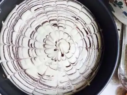 Make Zebra Zephyr cake step 13