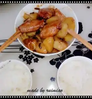 Make Coke chicken wings and potatoes step 9
