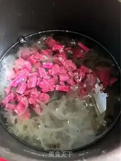 Make Purple potato silver ear soup step 4