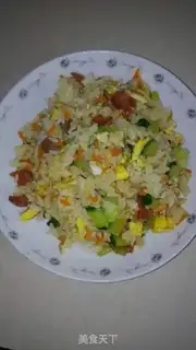 Make Five eggs of fried rice step 4