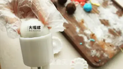 Make Red Sugar Ice Mooncake step 19