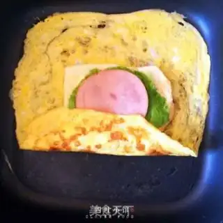 Make Toast omelet step 3
