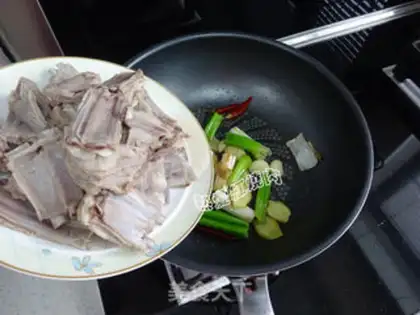 Make Lamb chop lentils sticky roll step 5