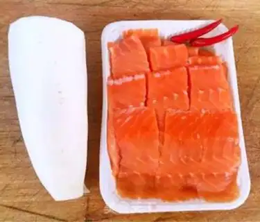 Make The love of salmon step 0