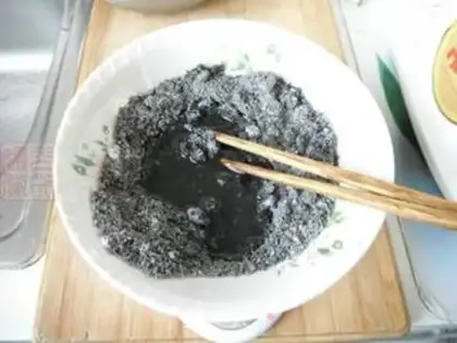 Make Black sesame moon cake step 2