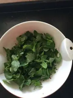 Make Fresh mint chili cake step 0
