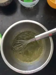 Make Fresh mint chili cake step 5