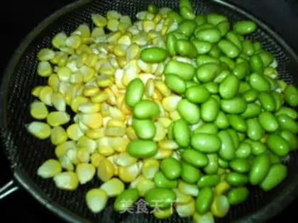Make Blue bean corn step 1