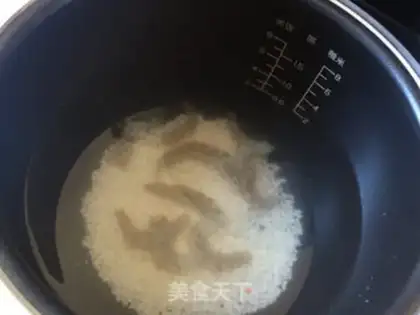 Make Onion shrimp congee step 5