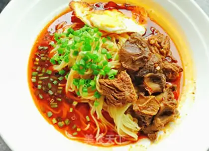 Make Red beef noodles step 7