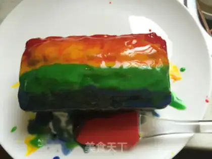 Make Cream-fruit cake step 24