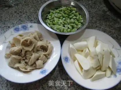 Make The bean noodles are burning white step 0
