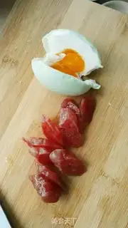 Make Weed sausages and egg rice step 5