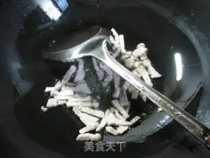 Make A fan of meat and snow step 1