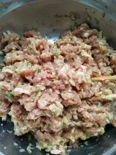 Make Big cabbage dumpling step 3