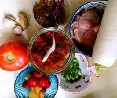 Make Red beef step 1