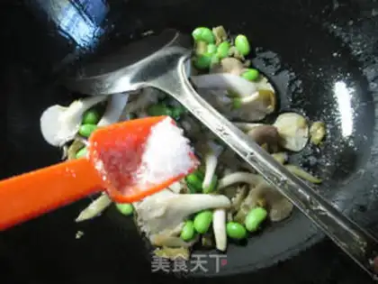 Make ♪ Squeeze the beans and make the mushrooms ♪ step 5