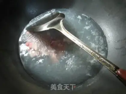 Make The salted meat show and the mushroom soup step 4