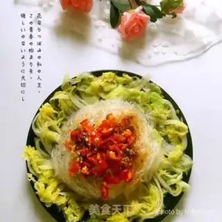 Make A cabbage garlic fan step 5