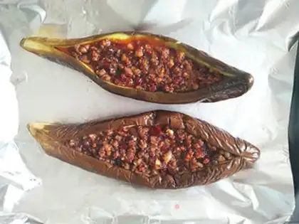 Make Garlic pasta roast eggplant step 9