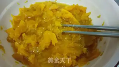 Make Pumpkin bean pancakes step 1