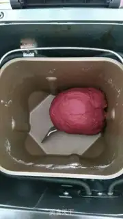 Make Red rose bread step 4