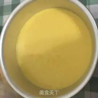 Make Mango heart cake step 8