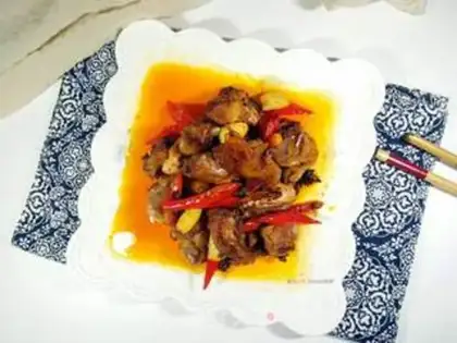 Make Roast chicken with red oil step 5