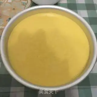 Make Mango heart cake step 10