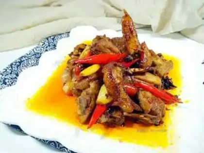 Make Roast chicken with red oil step 6