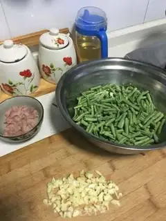 Make Fried beans step 1